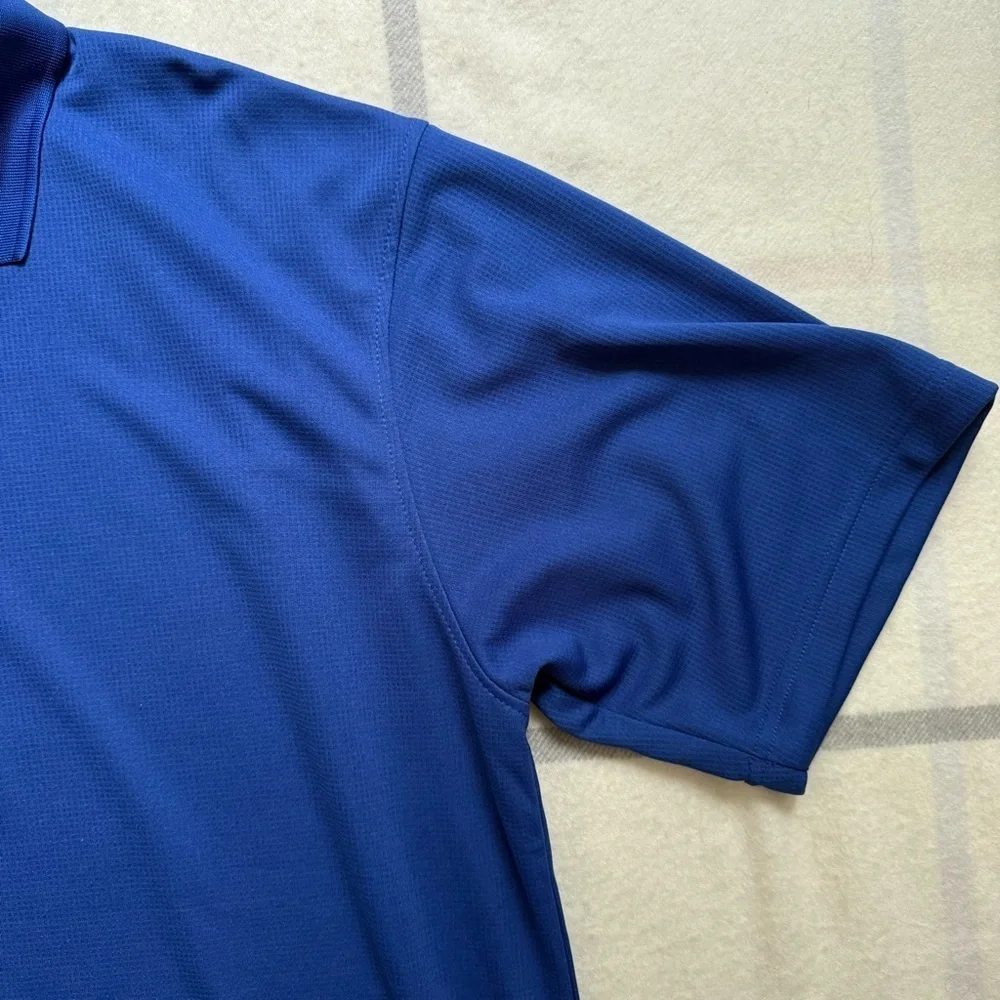 Men's Bright Blue Polo Shirt Size Large - Picture 5 of 9